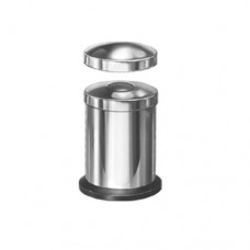 Methot Cotton Dispenser With Lid Stainless Steel, Ø 50 x 75 mm